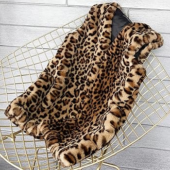 即完売 US 三軒茶屋 Fake Fur Leopard Zip Up Vest Leopard Faux Fur Vest | Talbots